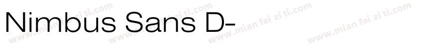 Nimbus Sans D字体转换